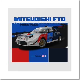 Mitsubishi FTO Pikes Peak Posters and Art